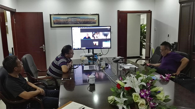 项目合作视频会议