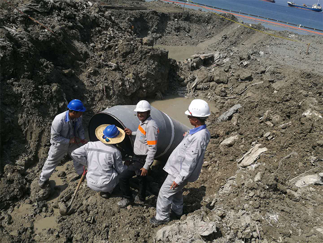 菲律宾海上排水管线工程进展顺利 菲律宾海上排水管线工程进展顺利
