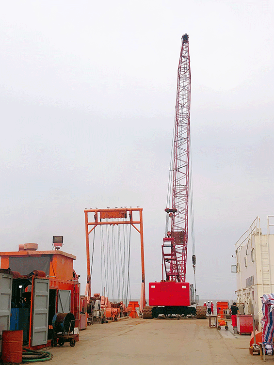 我司总经理视察及慰问月东油田海底电缆裸露治理项目施工现场