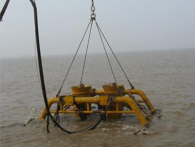 冀东油田1-2号岛海底管道后挖沟项目（2008年--中石油）