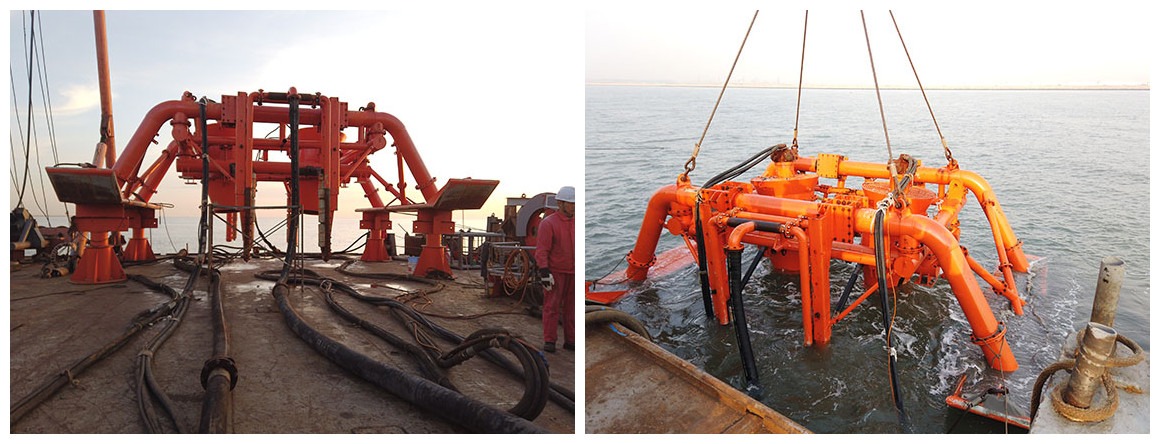 曹妃甸工业区入海排污口工程项目正在进行中