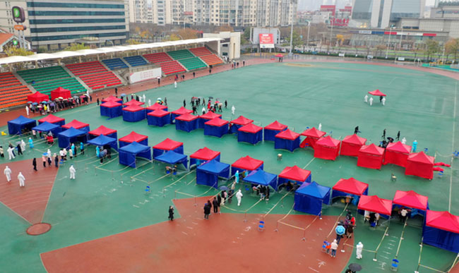 天津滨海新区启动全员核酸检测 天津滨海新区启动全员核酸检测