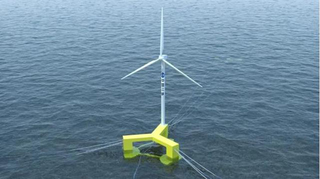 可抗17级台风！全球首台抗台风型漂浮式海上风电机组下线