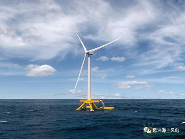 超简洁设计，浮式风电 波浪能！
