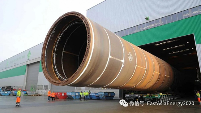 单根1895吨！德国EEW完成建造用于美国首个商业化海上风电项目单桩基础