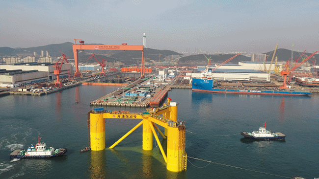 全球首座“双百”海上风电平台管桩钢全部湘钢造