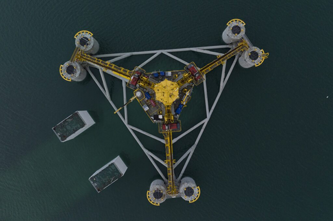 图说丨全球首个张力腿漂浮式海上风电基础下水 图说丨全球首个张力腿漂浮式海上风电基础下水