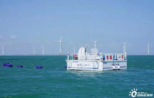 我国首台10兆瓦海上风机护航全球首次海上风电无淡化海水直接电解制氢海试成功