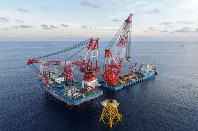 双“舰”合璧！港航局实现海上风电全流程自主化施工