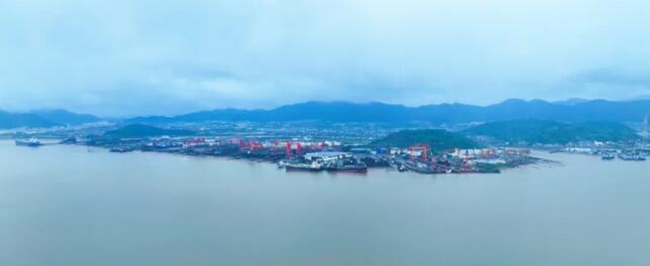 中船科技象山大型海上风电装备产业园配套码头建成