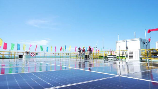 全国首个吸力筒基础桁架式“风渔融合”型海洋牧场正式投产