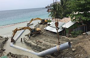 菲律宾海上排水管线工程进展顺利