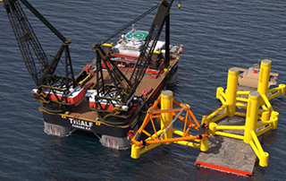 浮式风电安装新玩法！