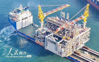 2万吨！青岛造马赞油气田项目关键模块起运
