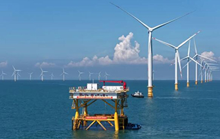 全国首个吸力筒基础桁架式“风渔融合”型海洋牧场正式投产