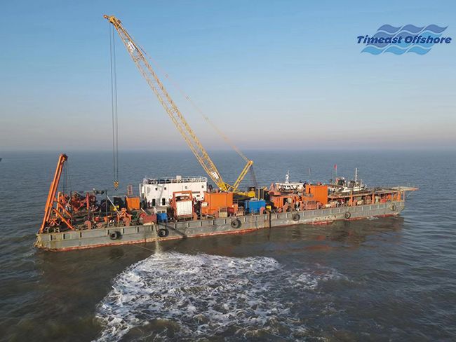 冀东油田NP1-1D及其辖区节能低碳示范区建设工程 海底管线后挖沟施工项目顺利完工 冀东油田NP1-1D及其辖区节能低碳示范区建设工程 海底管线后挖沟施工项目顺利完工