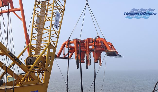 冀东油田NP1-1D及其辖区节能低碳示范区建设工程 海底管线后挖沟施工项目顺利完工