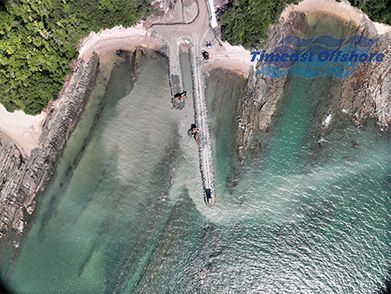 马来西亚 SPL管线工程近岸段施工（2025年--华西海工）